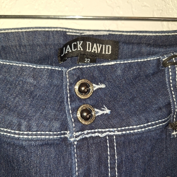 NWT Jack David Jeans Plus Size 22 Womens High Rise  Dark Denim - Picture 6 of 13